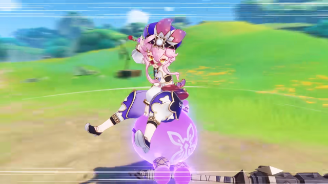 Dori spinning around on her special Jinni.
