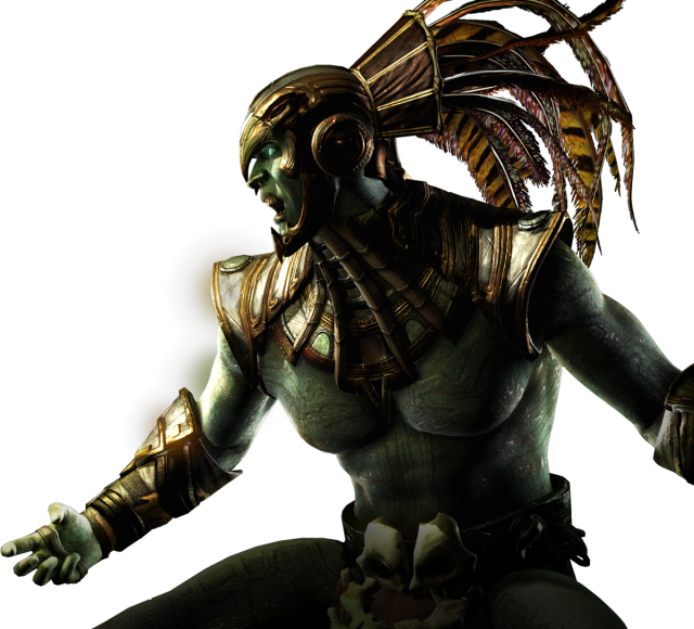 An image of Kotal Kahn from Mortal Kombat XL screaming in rage.