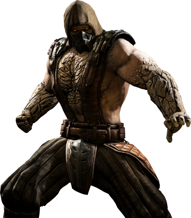 Render of Tremor from Mortal Kombat XL holding a combative stance.