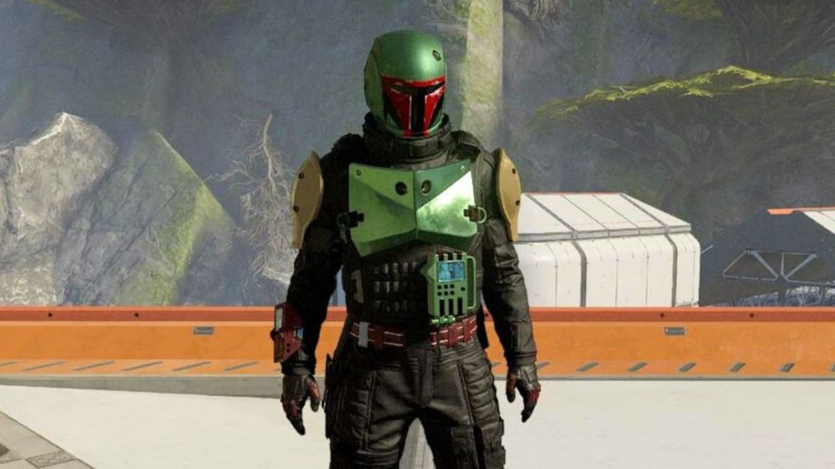 A skin texture for Boba Fett and Mandalorian mod in Starfield