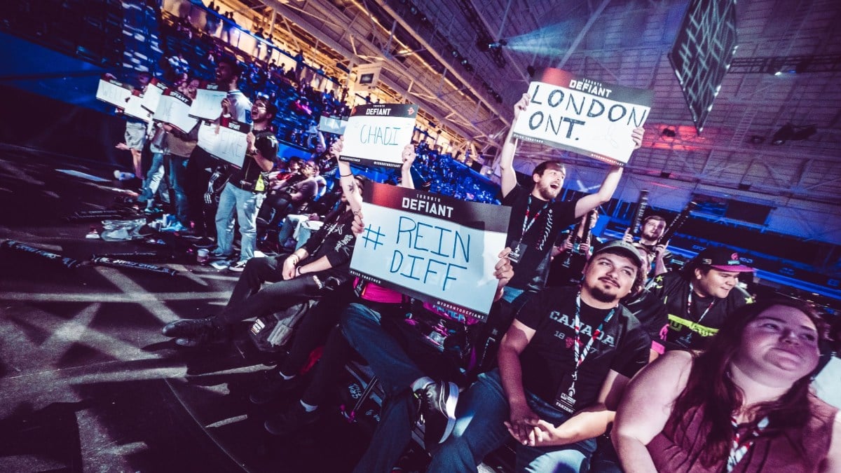 A live crowd in the Overwatch League 2023 playoffs in Toronto, Canada.