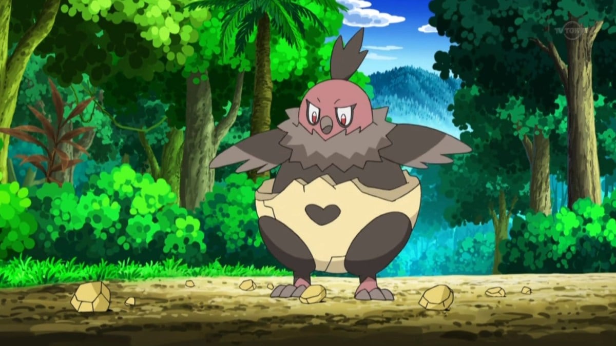 Vullaby as seen in a forest in the Pokémon anime.