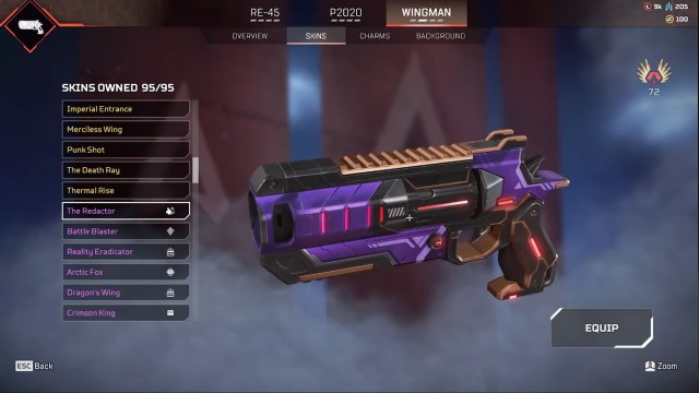 The Wingman's The Redactor skin from the Doppelgangers Event