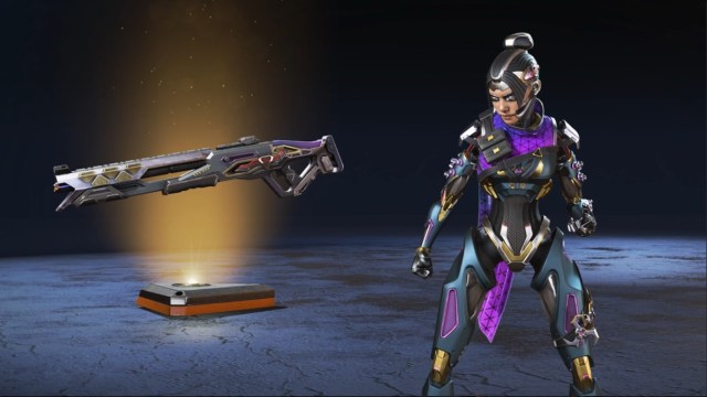 Wraith's Voided Warrant skin and the Mastiff's Energized Anvil skin from the Doppelgangers Event