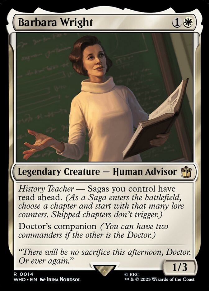 Barbara Wright | Image via WotC