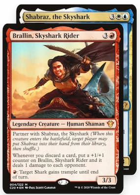 Brallin, Skyshark Rider and Shabraz, the Skyshark