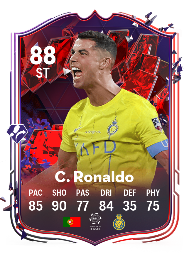 Image of Cristiano Ronaldo's Trailblazers' card in EA FC 24 Ultimate Team.