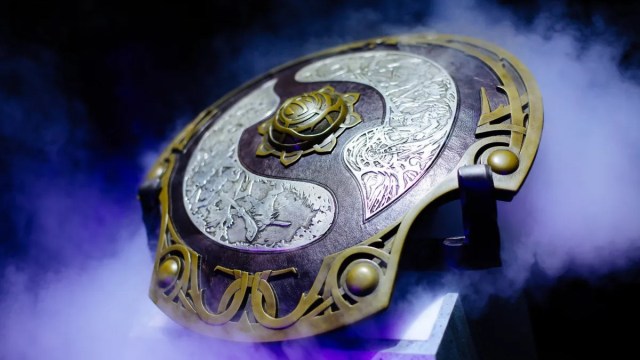 The Aegis of Champions, the trophy given to the winners of Dota 2's The International.