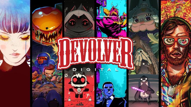 Devolver Digital logo and games they've published.