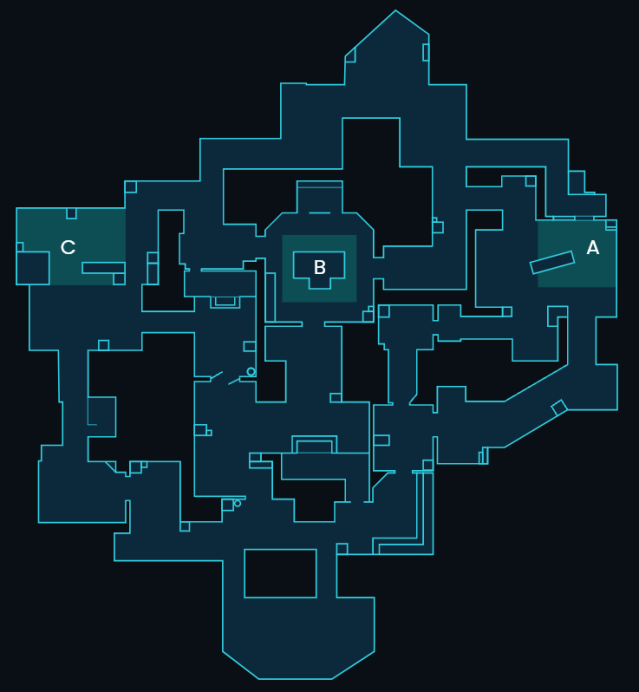 An overhead view of Haven's layout.