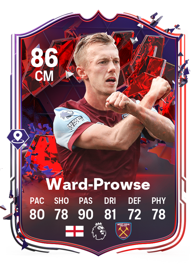 Image of Ward-Prowse's Trailblazers' card in EA FC 24 Ultimate Team.