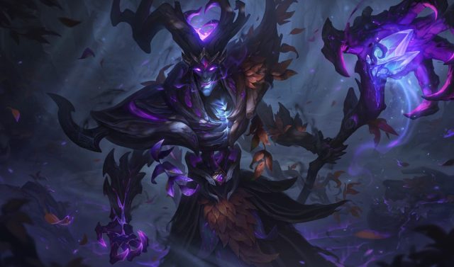 Elderwood Karthus splash art in League of Legends.