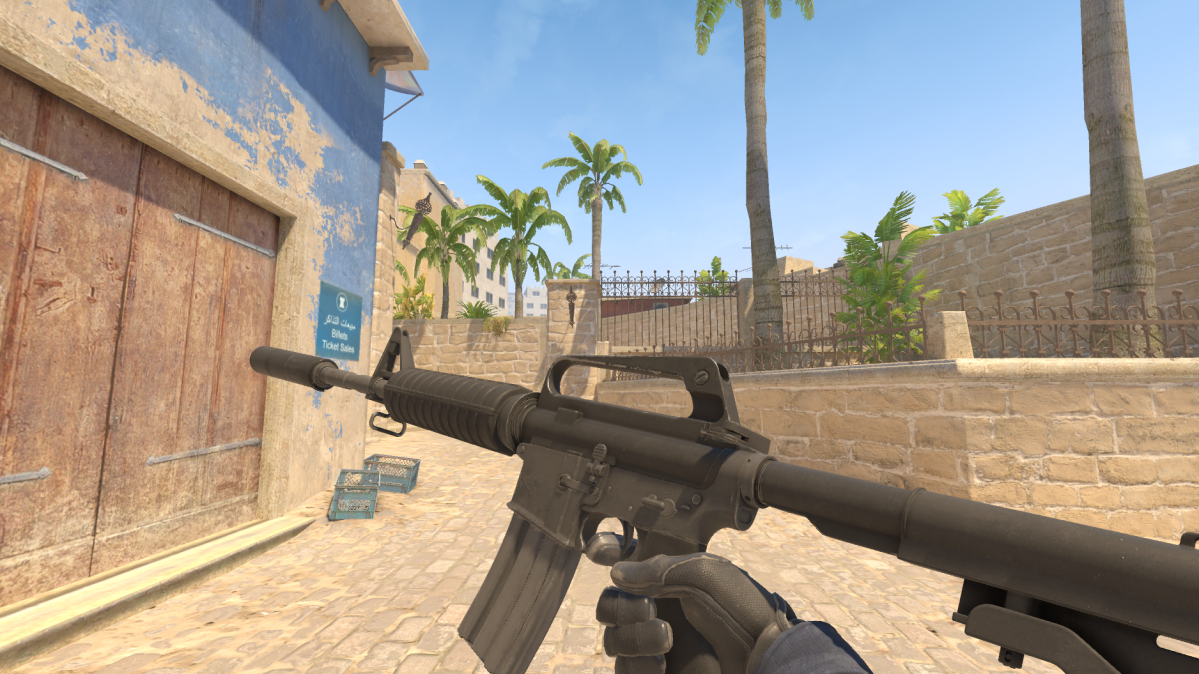 Default CT rifle M4A1-S in CS2.