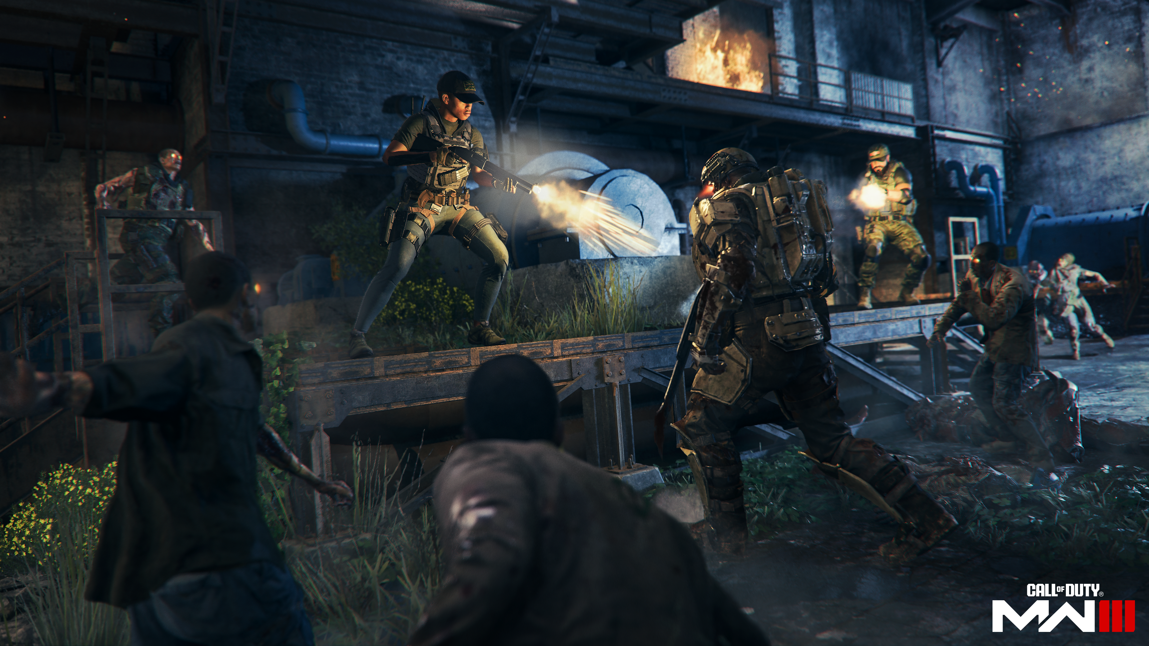 MW3 operators fight a horde of Zombies in the new map, Urzikstan.