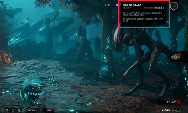 Screenshot of Dead by Daylight showing Pips progress