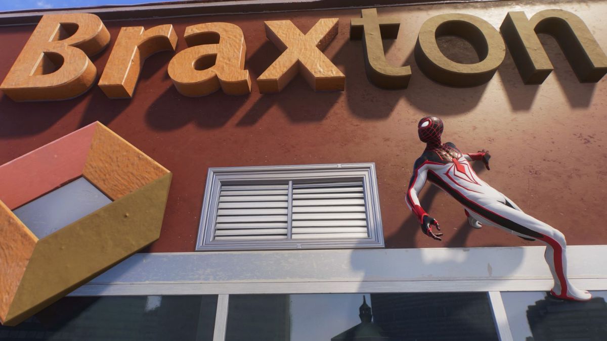 Spider-Man on the Braxton building