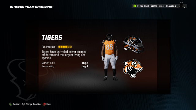 Tigers Madden 24 Relocation uniform