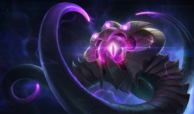 Vel'Koz's base splash art in League of Legends