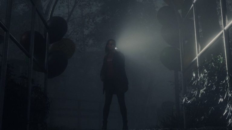 saga using flashlight in alan wake 2