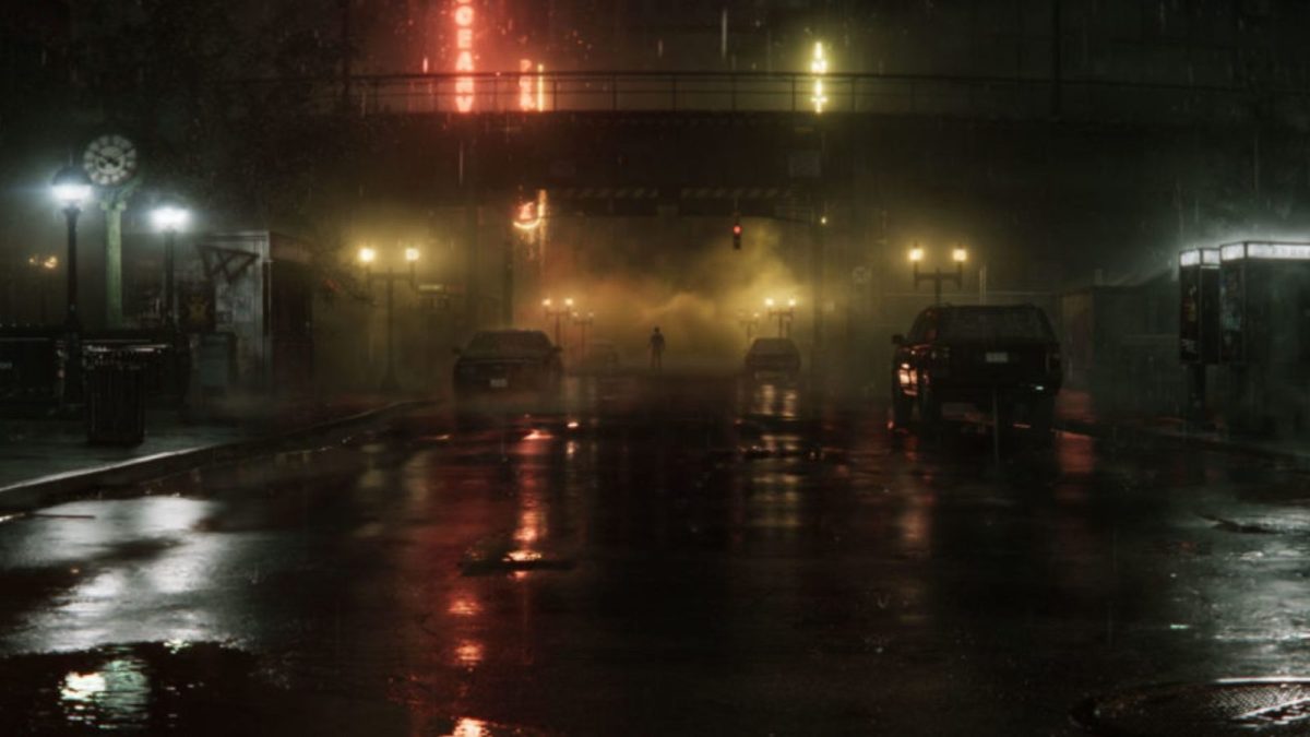 alan wake in middle of street in alan wake 2