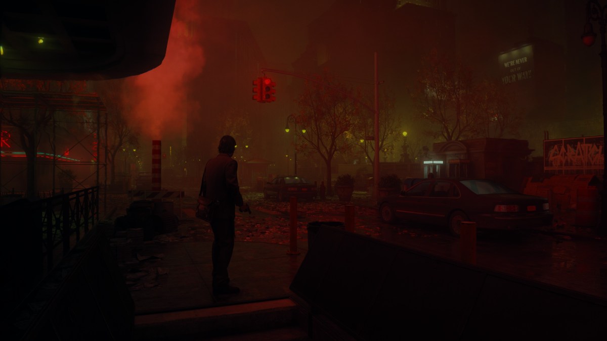 Alan Wake in the Dark Place in Alan Wake 2