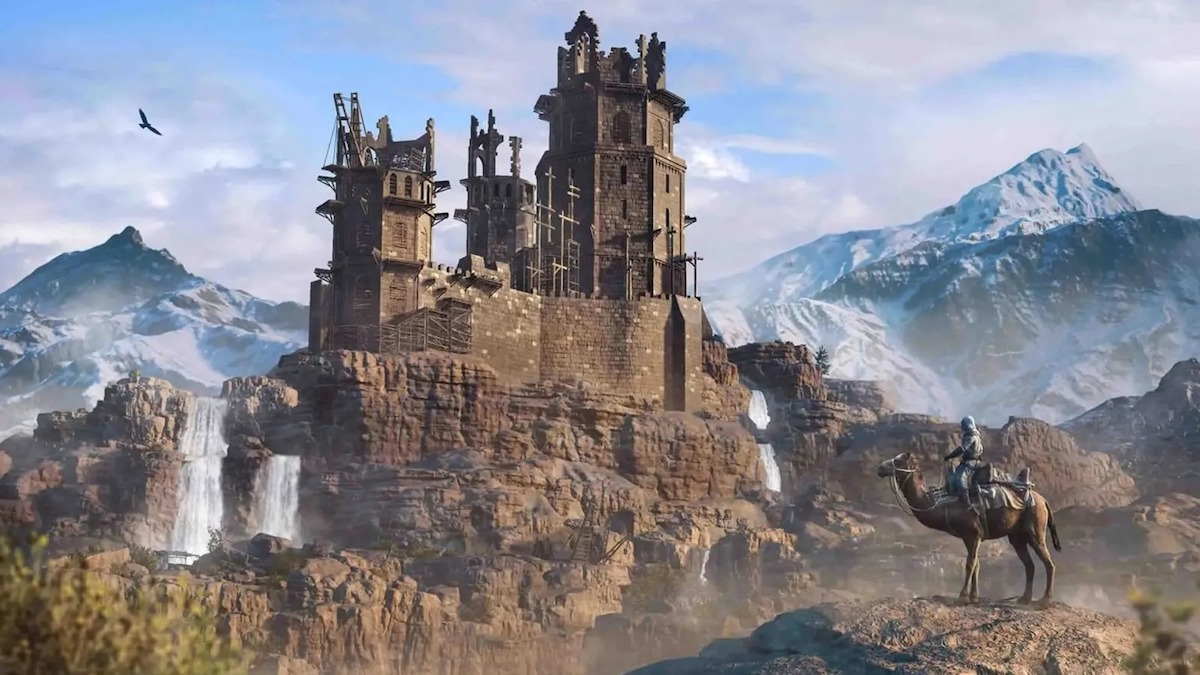 basim visiting a castle in assassin's creed mirage