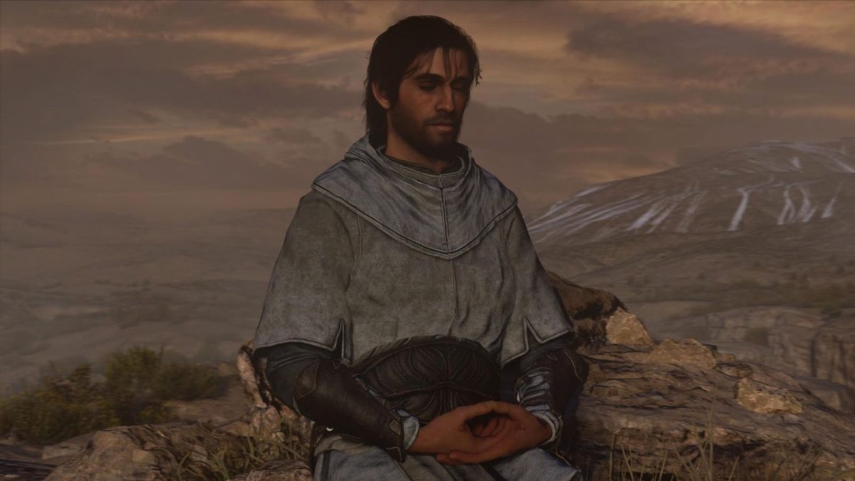 basim meditating in assassin's creed mirage