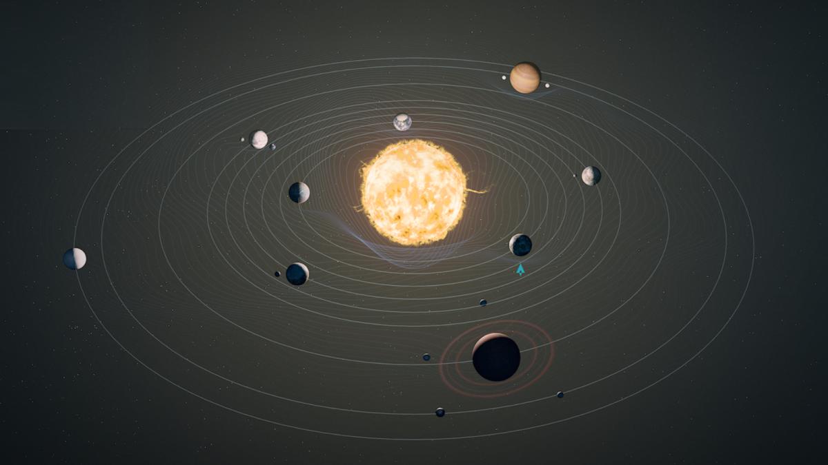 The Charybdis star system and all its planets and moons.