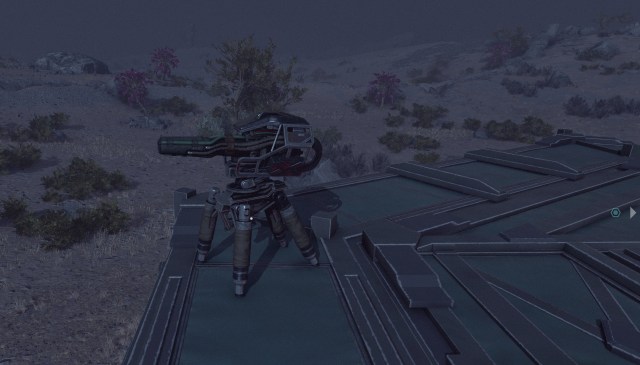 A turret on an Outpost in Starfield.