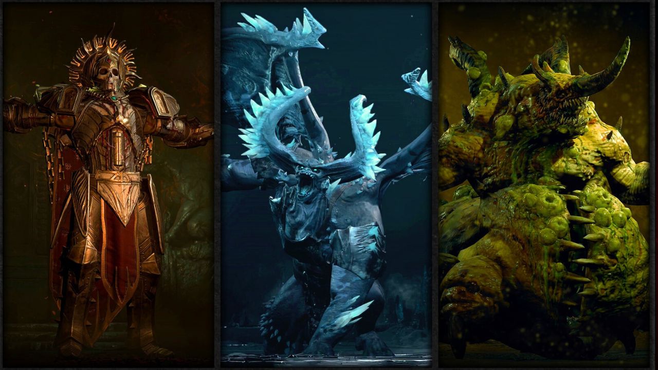 Three different uber bosses in the end game of Diablo 4 season two