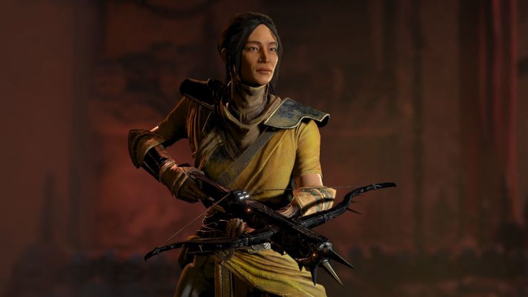 Vampire Hunter Erys standing with crossbow in Diablo 4 season 2