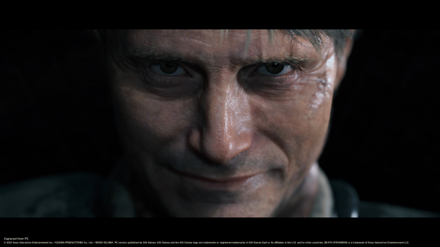 Mads Mikkelsen portraying cliff in Hideo Kojima's Death Stranding video game.