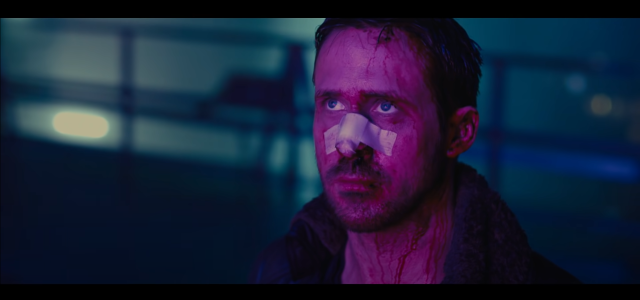Ryan Gosling as Agent K in Blade Runner 2049.