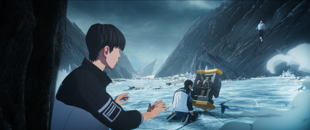 Deft looks on as Keria blocks a fatal shot from ShowMaker's Syndra ultimate.
