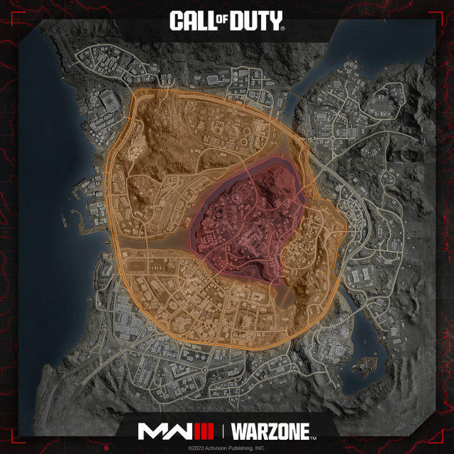 Warzone's new map, and the MW3 Zombies map overhead.