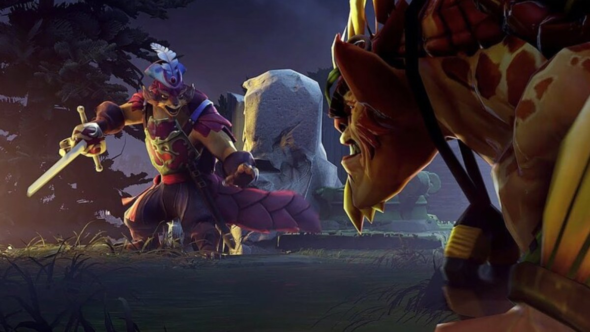 Pangolier standing off against Bristleback