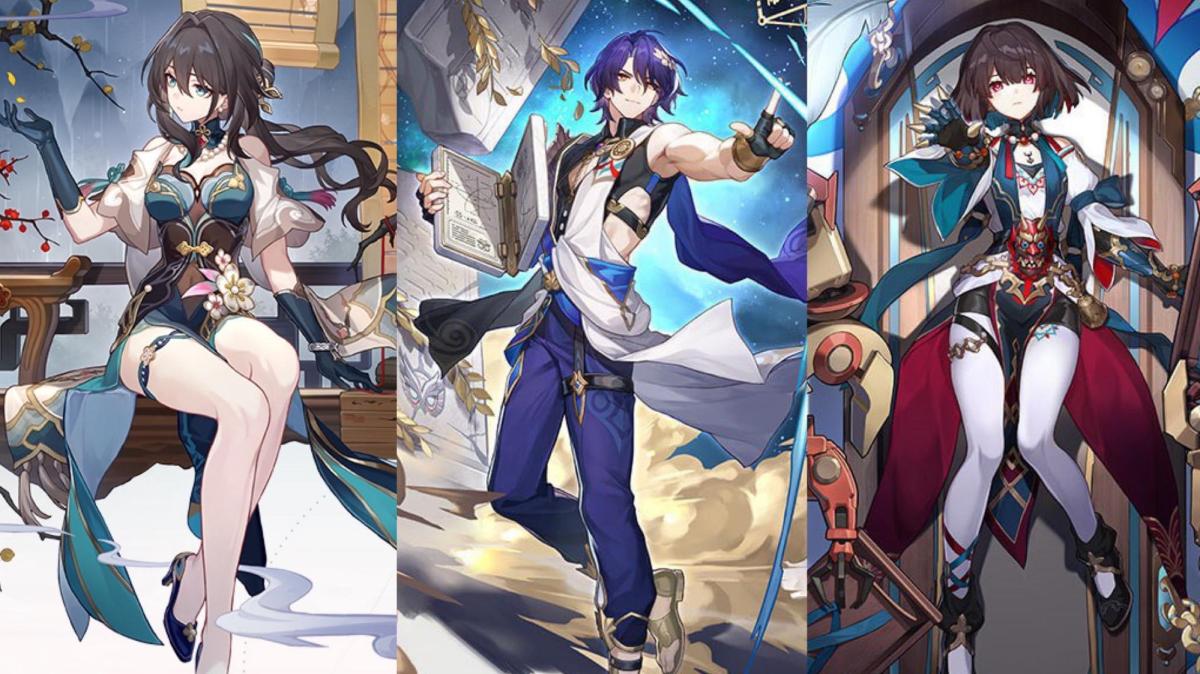 Raiden Mei, Dr. Ratyio, and Xueyi featured in their splash art.