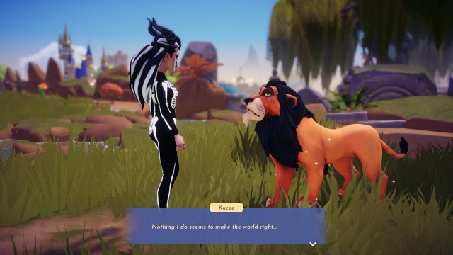 The player talking to Scar about poetry.
