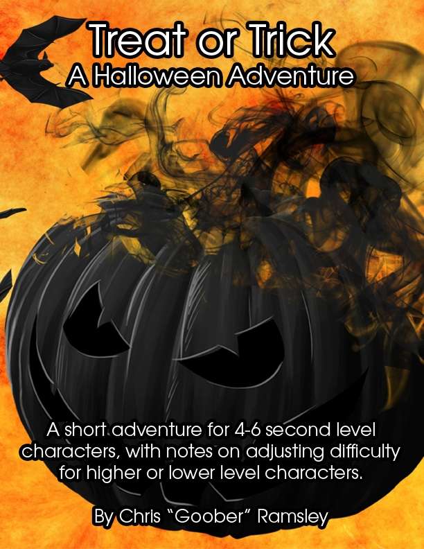 A pumpkin is corrupted by foul energy on the cover of this book for DnD 5E.