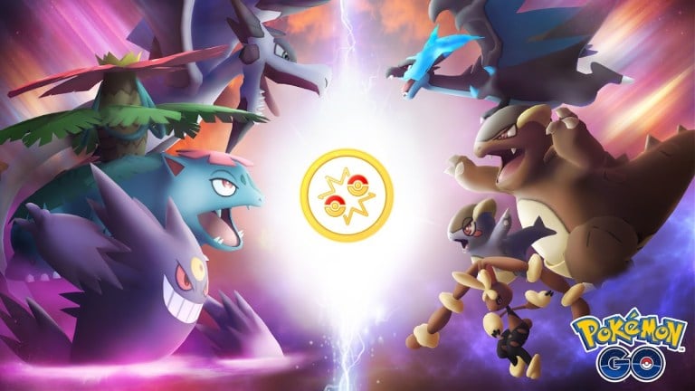 Even Mega Evolved Pokemon clash in the Go Battle League.