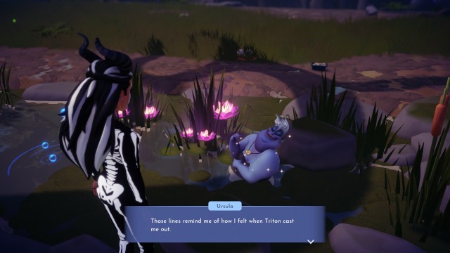 The player talking to Ursula about poetry.
