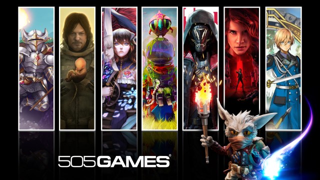 Collage of various games published by 505 Games.
