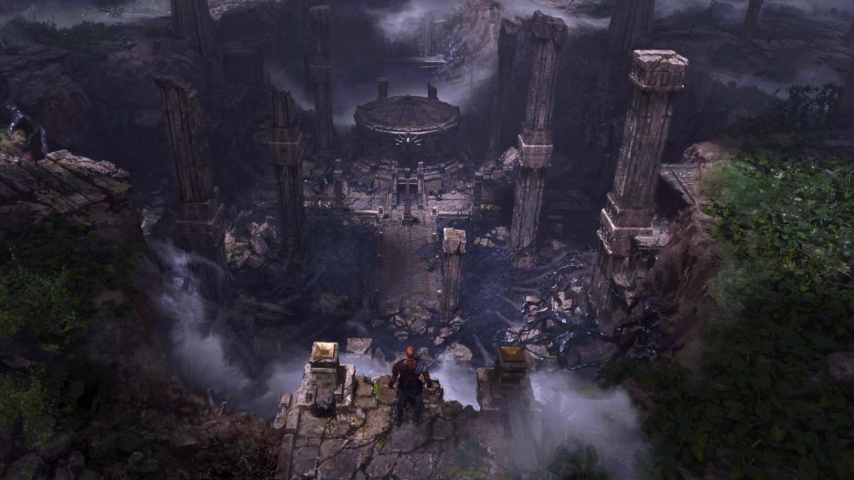 abandoned ruins covered in vines in diablo 4