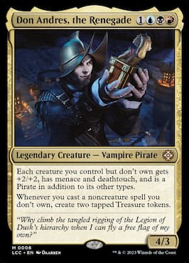 Vampire pirate holding an Artifact