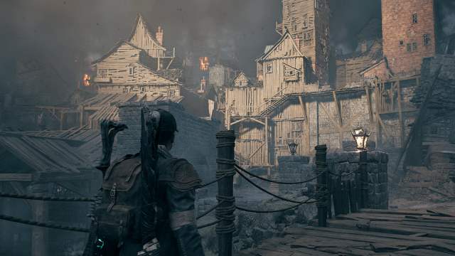 A destroyed town in Remnant 2