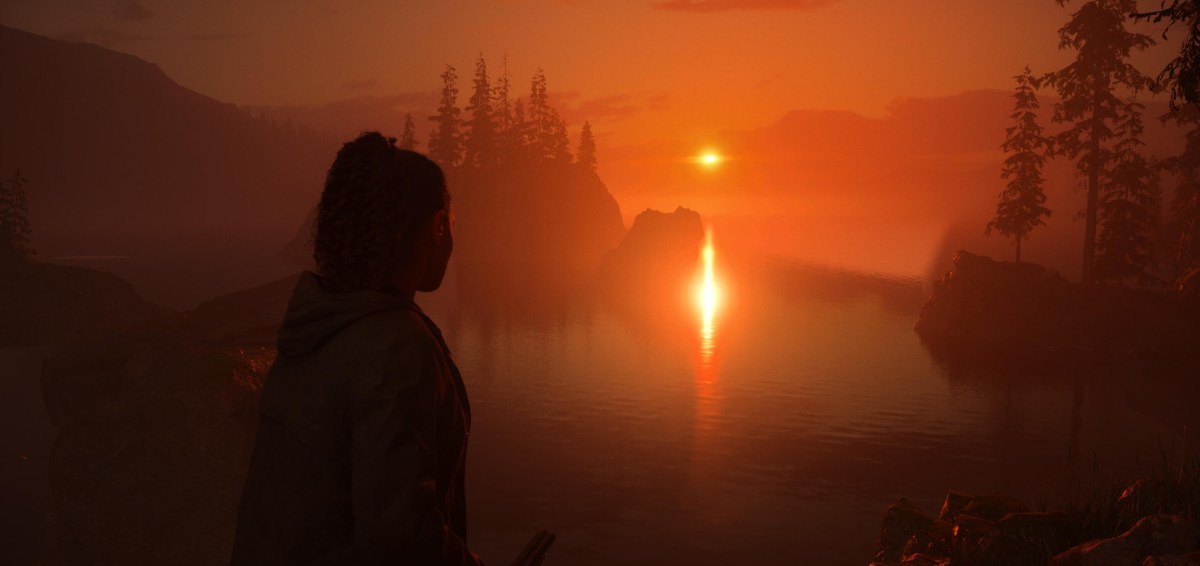 An in game screenshot of Saga Anderson from Alan Wake 2.