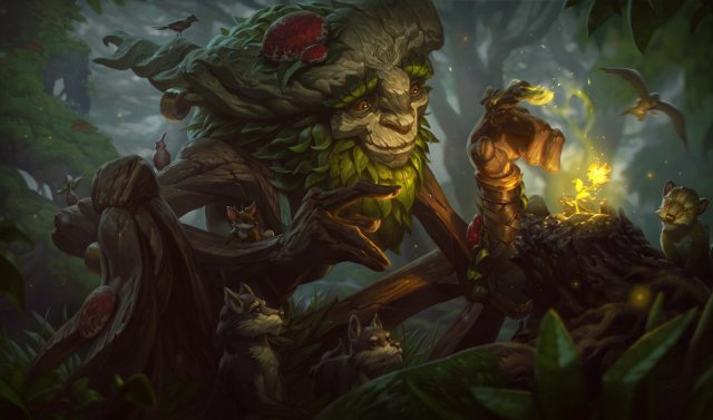 Ivern's splash art in League of Legends