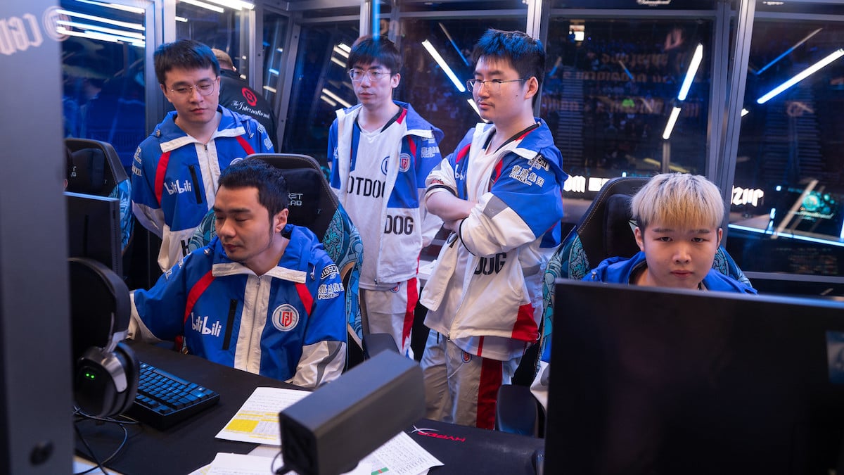 LGD Gaming competing at TI 2023 Dota 2 event.