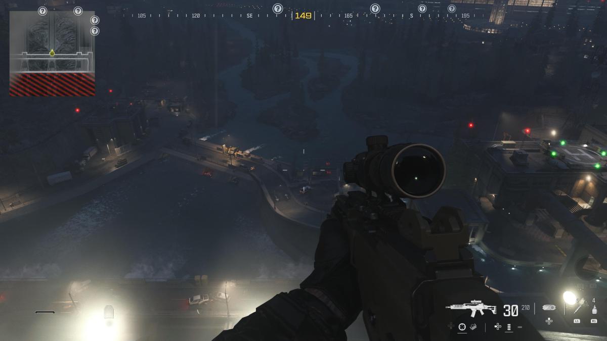 MW3 Gora Dam mission: Ghost spawn point at top of dam