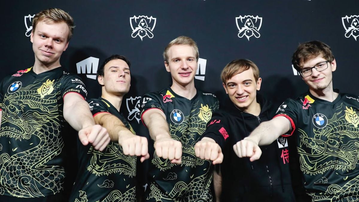 G2 team from 2020 League of Legends